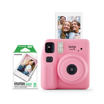 Fujifilm 'Pink' instax Mini SE Instant Camera with Bonus 10 pack Mini Film